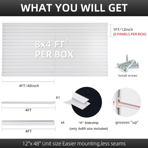 Slat Wall Paneling Garage Wall Organizer