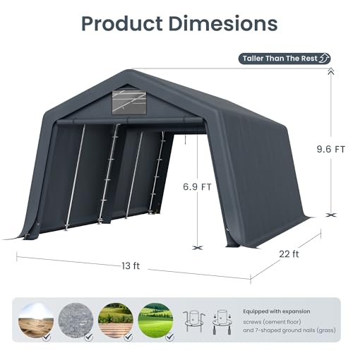 13x22ft Portable Carports