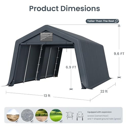 13x22ft Portable Carports