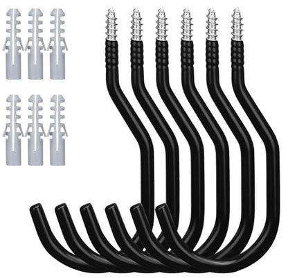 6 Pack Heavy Duty Bike Hooks