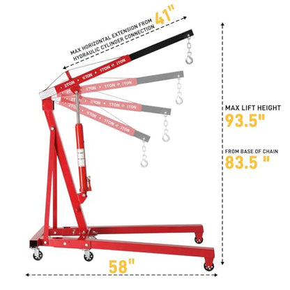 2 Ton Hydraulic Engine Hoist Crane