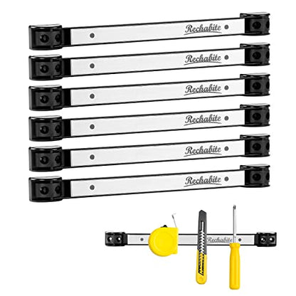 6 Pieces 12" Magnetic Tool Holder Strip (6 Count)
