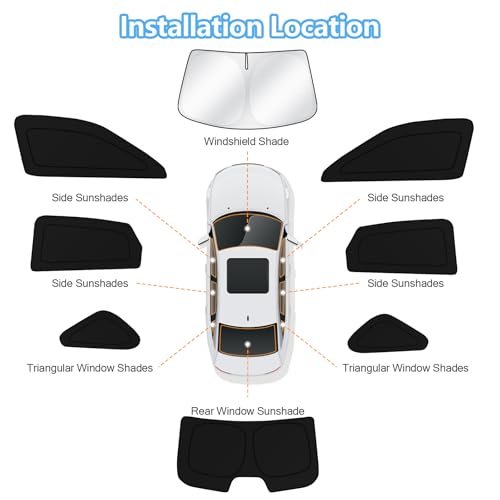 Car Window Shades for Honda Civic 2022 (8 Count)