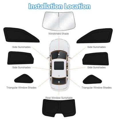 Car Window Shades for Honda Civic 2022 (8 Count)