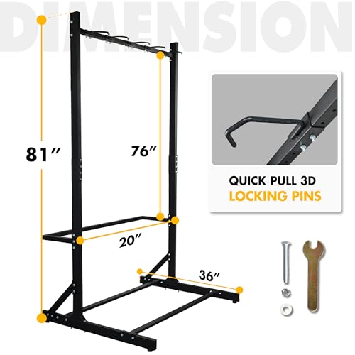 Freestanding 5 Bike Storage Rack Garage Bicycle Organizer Stand