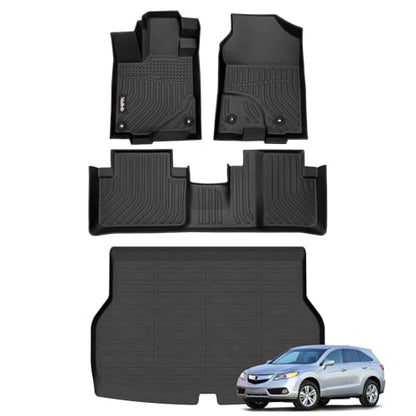 All Weather Floor Mats & Cargo Liner for Acura RDX 2013 2014 2015 Custom Fit Waterproof Durable Easy to Clean fit for Acura RDX 2013