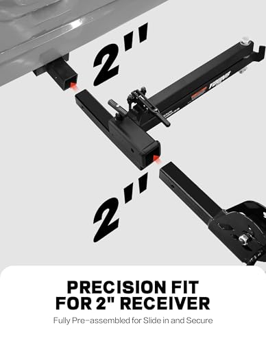 Young 250 lbs Heavy Duty Swing Away Hitch Adapter for Bike Rack & Cargo Carrier
