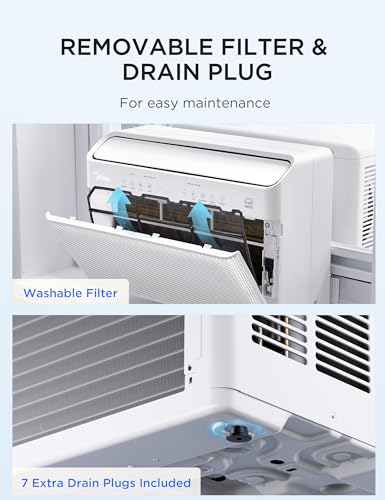8 000 BTU U Shaped Smart Inverter Window Air Conditioner