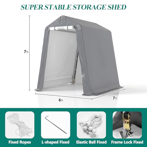 6' x 7' Outdoor Storage Shelter Shed