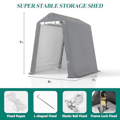 6' x 7' Outdoor Storage Shelter Shed