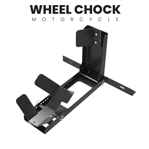 Universal Wheel Chock for Motorcycle Stand for Trailer Completely Adjustable Detachable Foldable Wheel Chock