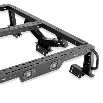 16.73" Bed Racks Truck Cargo Carrier with 2 LED Lights Compatible with Tacoma
