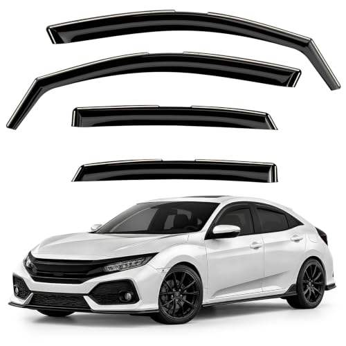 Window Deflectors Smoke Tinted in (4 Count)