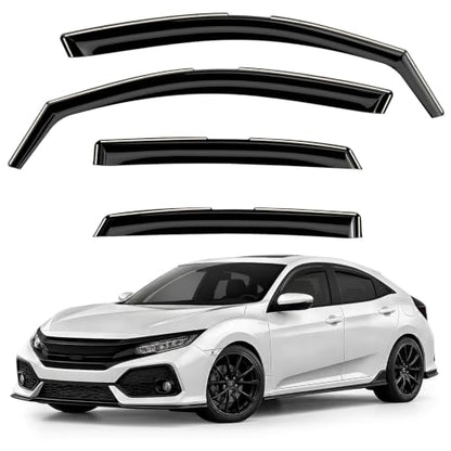 Window Deflectors Smoke Tinted in (4 Count)