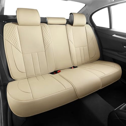 Universal Car Seat Covers for SUVs Sedans Trucks Beige (5 Count)