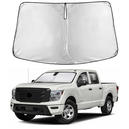Windshield Sun Shade Compatible for Nissan Titan 2020