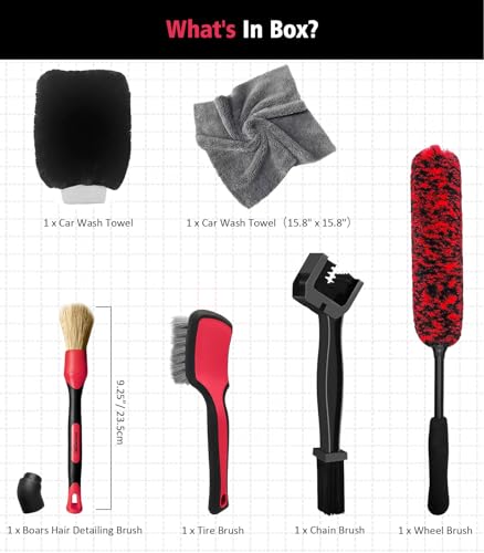 6PCS Motorcycle Cleaning Kit