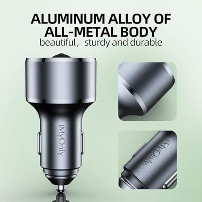 Bluetooth V5.4 AUX Car Adapter FM Transmitter