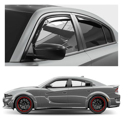 Window Deflectors Smoke Tinted in (4 Count)