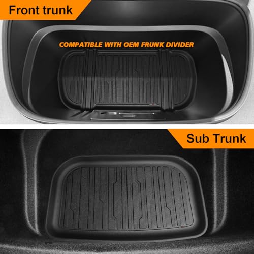 10PCS Floor Mats Full Set for 2025 2026 Tesla Model Y Juniper