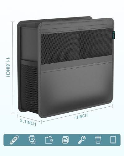 2 Pack Car Backseat Organizer and Trash Can 2