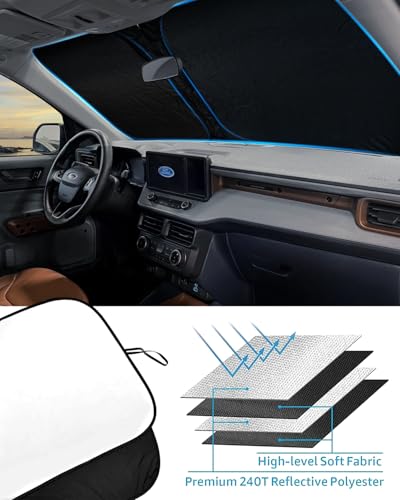 Foldable Front Windshield Sun Shade fit for Ford Maverick 2022