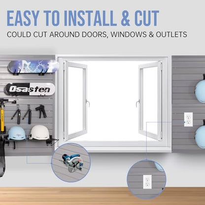Slatwall Panels Garage Slat Wall Storage Systems 4'x4'