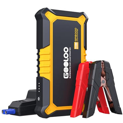 GP2000 2000A Portable Car Battery Jump Starter for 12V Vehicle