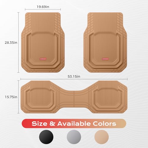 Floor Mats for Cars (3 Count)