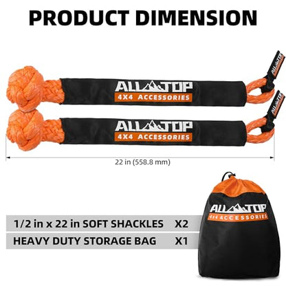 Synthetic Soft Shackle Rope 1 (2 Count)