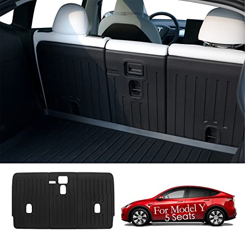 for Tesla Model Y Rear Seat Back Cover Seatback Liner Backrest Protector Accessories 5 (3 Count)