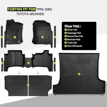 All Weather TPE Floor Mat Set for 1996