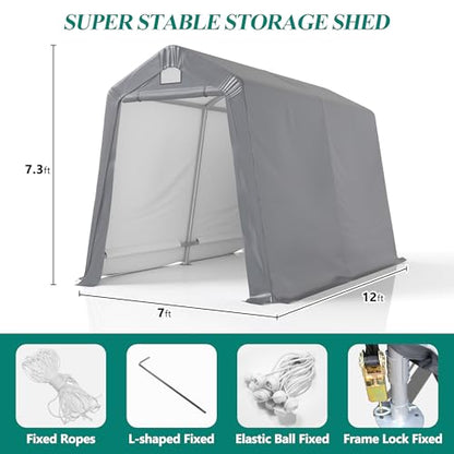 7' x 12' Outdoor Storage Shed