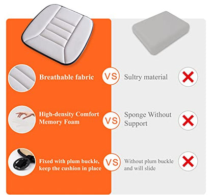 Memory Foam Car Seat Cushion for Driver and Office Chair Comfort