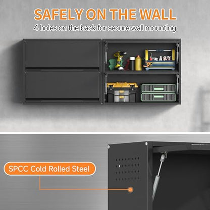 Metal Garage Wall Cabinet with Up