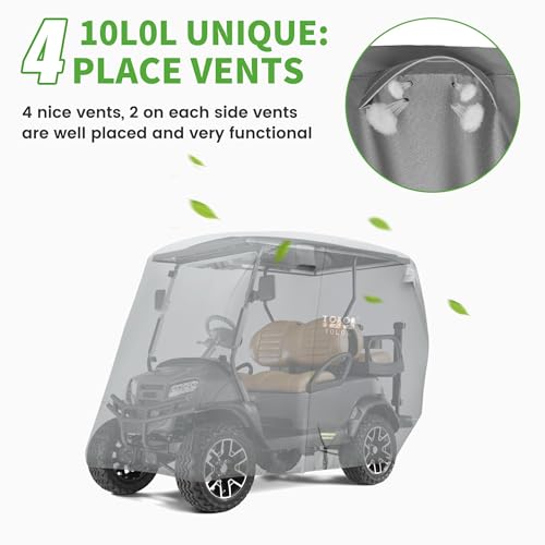 Heavy Duty Golf Cart Cover for 6 Passengers EZGO