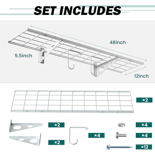 Garage Wall Shelves (2 Count)