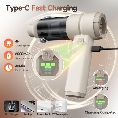Car Vacuum Handheld Car Vacuum Cleaner Cordless with Brushless Motor