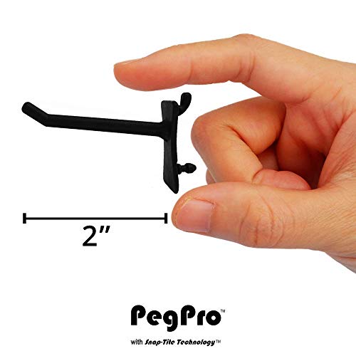 PegPro® 2" Hooks Kit for Standard “Wood Fiber” pegboard (24 Count)