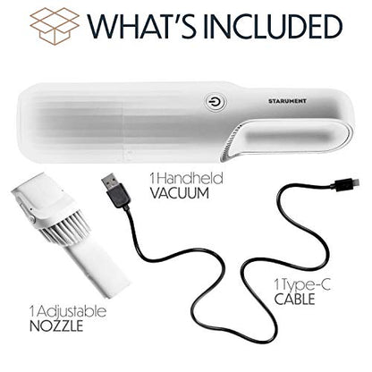 Portable Hand Vacuum Cleaner Handheld Cordless Cleaner for Dust Pet Hair Dirt