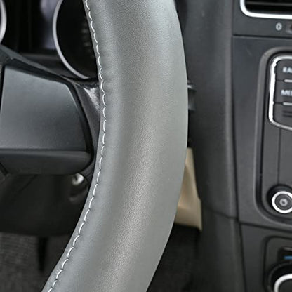 Heavy Duty Pure Cowhide Steering Wheel Cover SUV Car