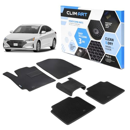All Weather Car Floor Mats Compatible with Hyundai Elantra 2017