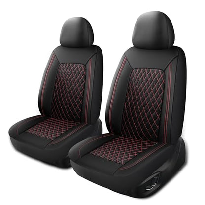 Faux Leather Front Car Seat Covers (2 Count)