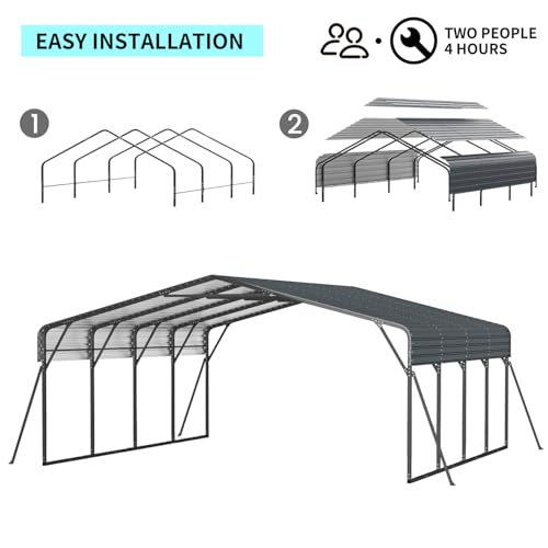 20x20 FT Metal Carport