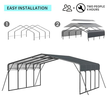 20x20 FT Metal Carport