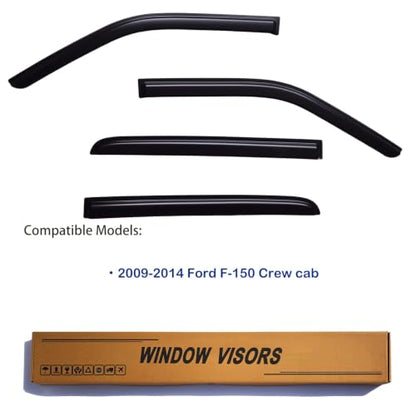 Window Visors Rain Guards Fits 2009