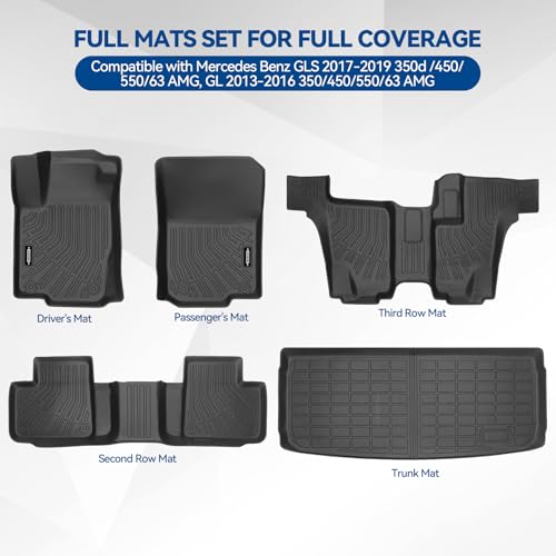 Custom Fit Floor Mats for Mercedes Benz GLS