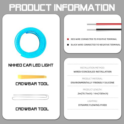 Upgrade Dynamic Flowing Car LED Trunk Light Strip