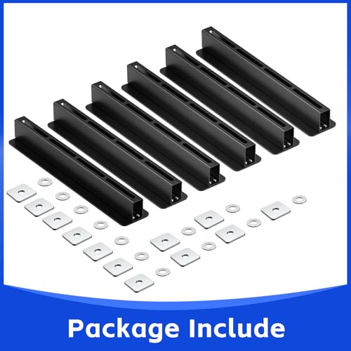 6 Pack Overhead Storage Bin Rack Heavy Duty Rack Ceiling Garage Storage (6 Count)