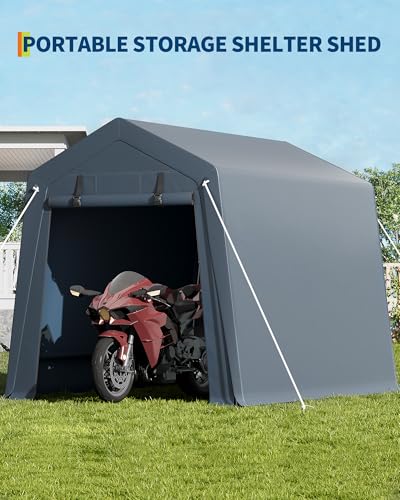6x8 Ft Carport Heavy Duty Tent with Roll